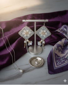 Dizajnové náušnice "Elegantný a moderný dizajnér"